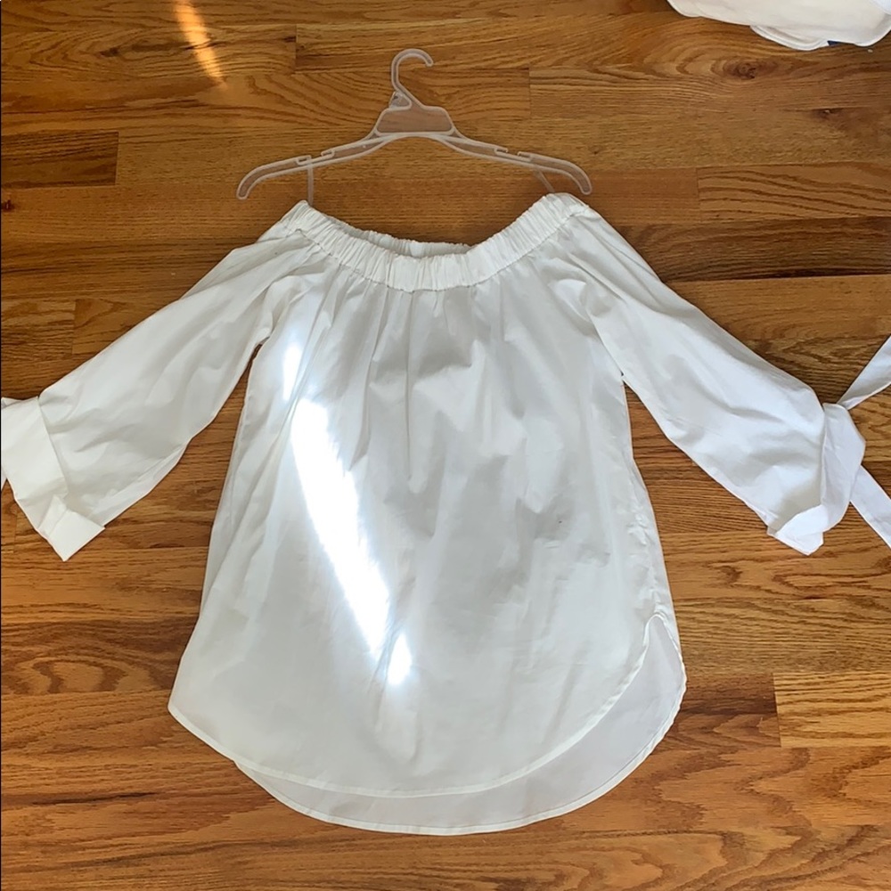 White off the shoulder top